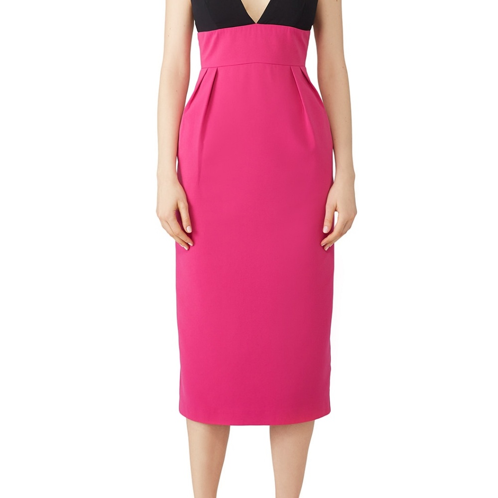 Jill Jill Stuart Begonia Pink Colorblock Sheath Sz - Picture 2 of 7